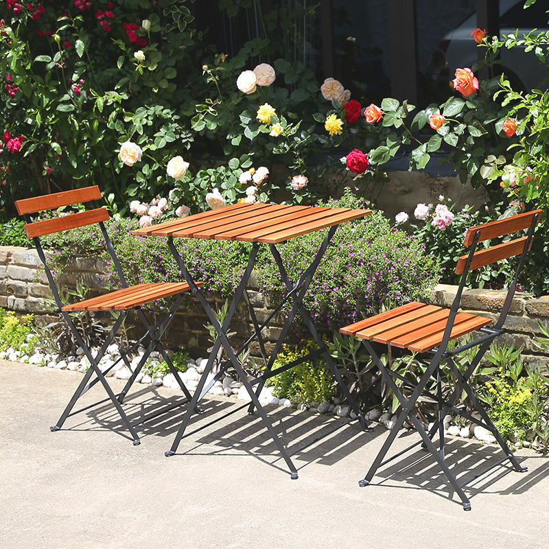Outdoor Furniture Metal Chairs - Foldable Solid Wood Coffee Tables Outdoor