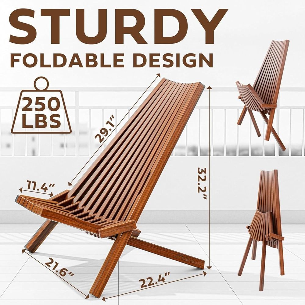 2-Pack Wooden olding Tamarack  - Outdoor Furniture Diy recension och pris