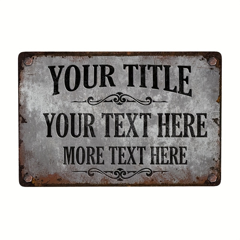 Personalized Signs, Tailored I - Outdoor Furniture Metal recension och pris