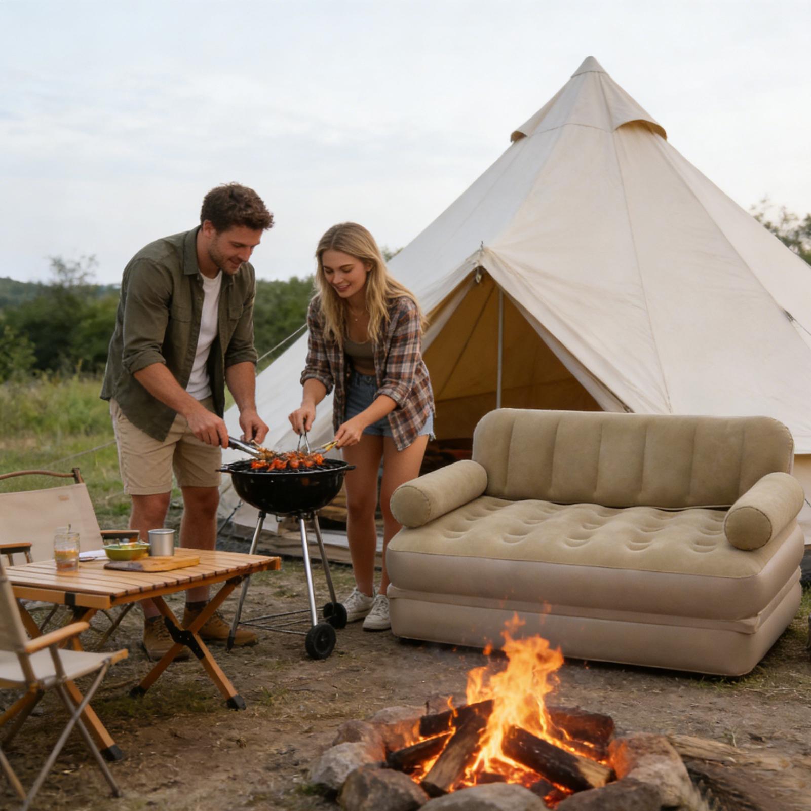 Air Sofa With Air Pump Folding - Outdoor Daybed Furniture recension och pris