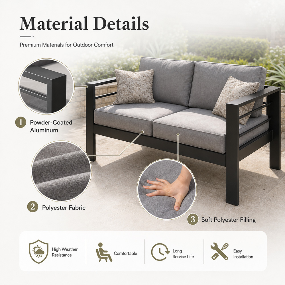 Modern Luxury Aluminum Outdoor - Outdoor Furniture Luxury recension och pris