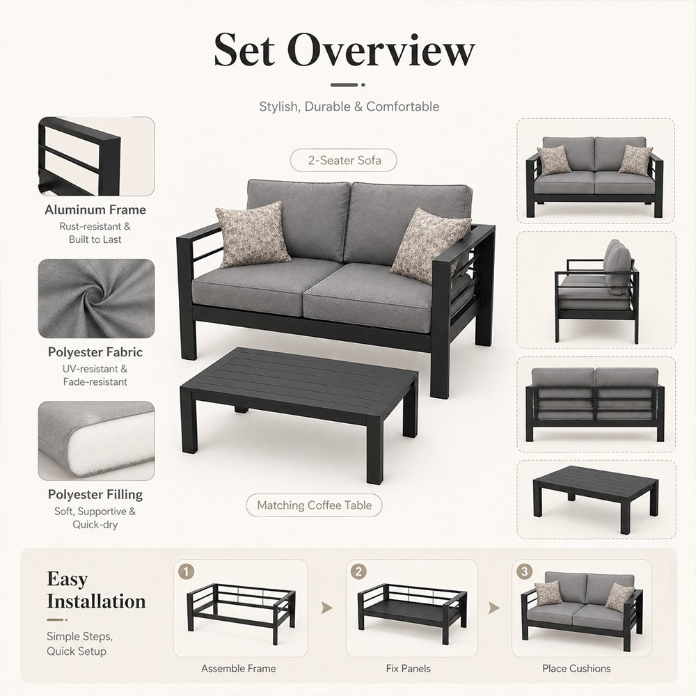 Modern Luxury Aluminum Outdoor - Outdoor Furniture Luxury recension och pris