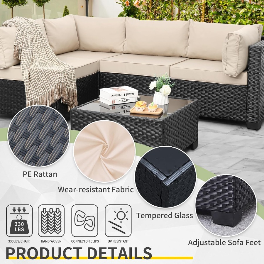 Outdoor 5 Pcs Patio Furniture  - Outdoor Furniture Metal Chairs recension och pris