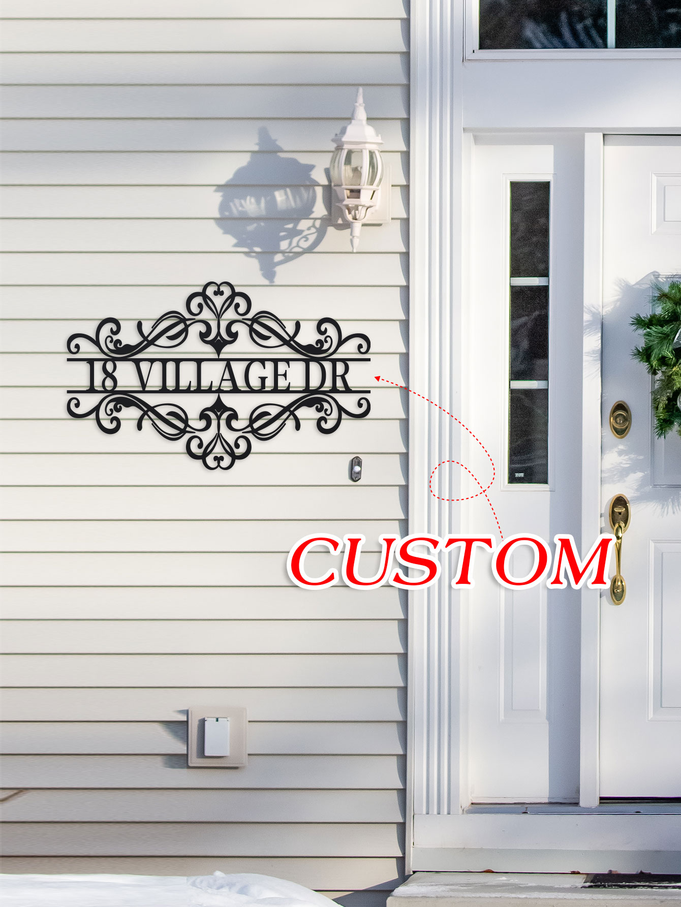 Personalized Metal Name Sign - - Outdoor Furniture Metal recension och pris
