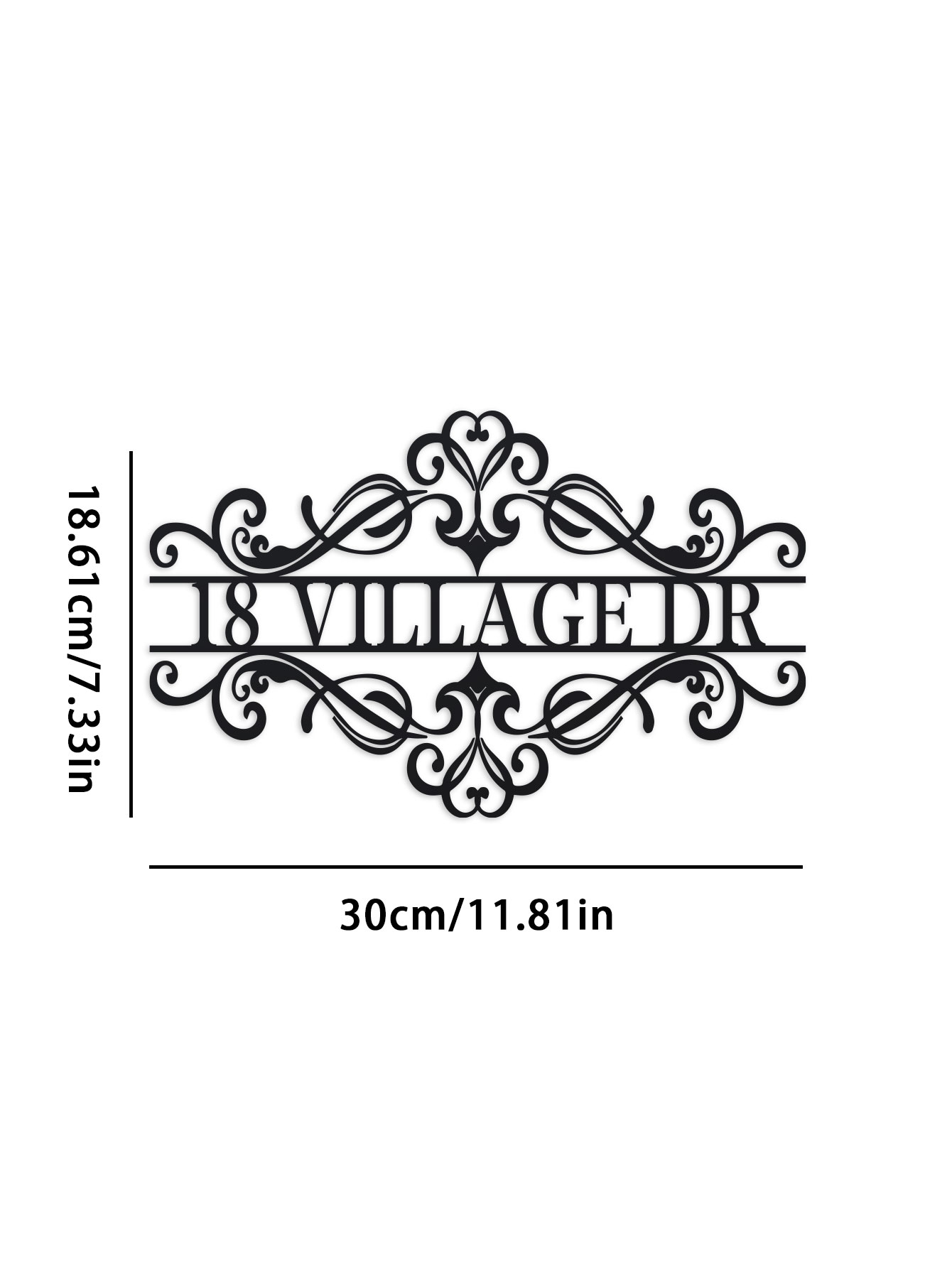 Personalized Metal Name Sign - - Outdoor Furniture Metal recension och pris